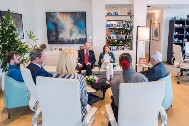 Roberta METSOLA, EP President meets with Marek SIWIEC, Secretary General of the Chancellery of the Sejm