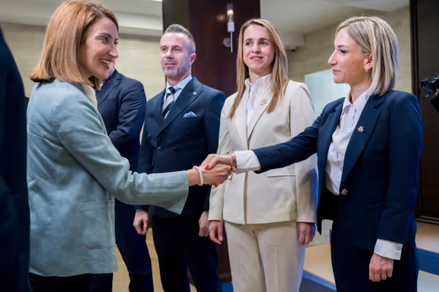 Fotografi 21: Roberta METSOLA, EP President visit to Podgorica (Montenegro) - Meeting with Andrija MANDIĆ, President of the Montenegrin Parliament and speech at the Montenegrin Parliament