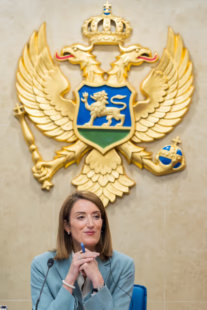 Fotografi 20: Roberta METSOLA, EP President visit to Podgorica (Montenegro) - Meeting with Andrija MANDIĆ, President of the Montenegrin Parliament and speech at the Montenegrin Parliament