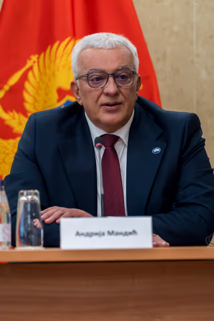 Fotografi 19: Roberta METSOLA, EP President visit to Podgorica (Montenegro) - Meeting with Andrija MANDIĆ, President of the Montenegrin Parliament and speech at the Montenegrin Parliament
