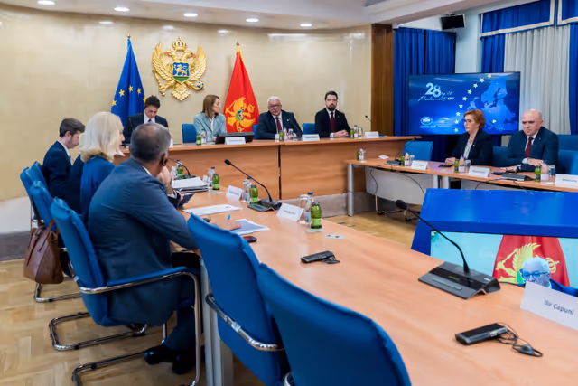 Fotografi 18: Roberta METSOLA, EP President visit to Podgorica (Montenegro) - Meeting with Andrija MANDIĆ, President of the Montenegrin Parliament and speech at the Montenegrin Parliament