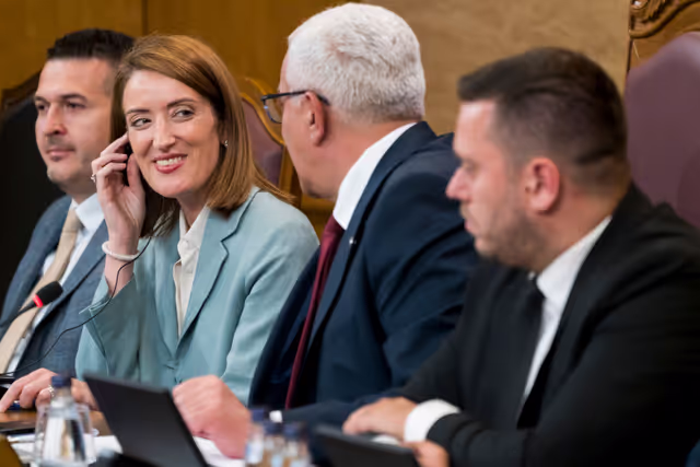 Fotografi 12: Roberta METSOLA, EP President visit to Podgorica (Montenegro) - Meeting with Andrija MANDIĆ, President of the Montenegrin Parliament and speech at the Montenegrin Parliament