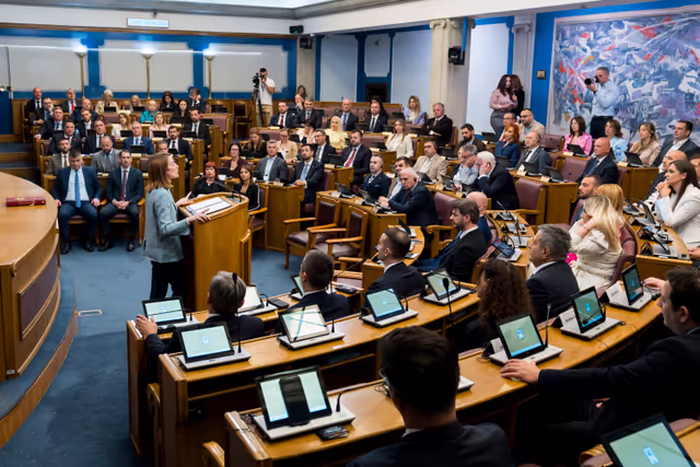 Fotografi 10: Roberta METSOLA, EP President visit to Podgorica (Montenegro) - Meeting with Andrija MANDIĆ, President of the Montenegrin Parliament and speech at the Montenegrin Parliament