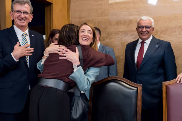 Fotografi 4: Roberta METSOLA, EP President visit to Podgorica (Montenegro) - Meeting with Andrija MANDIĆ, President of the Montenegrin Parliament and speech at the Montenegrin Parliament