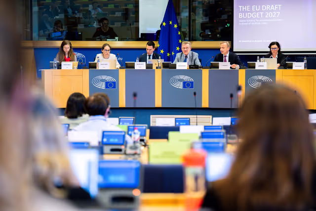 Fotografi 32: BUDG - Presentation of the Draft Budget 2027 by Piotr Serafin, Commissioner for Budget, Anti-Fraud and Public Administration
