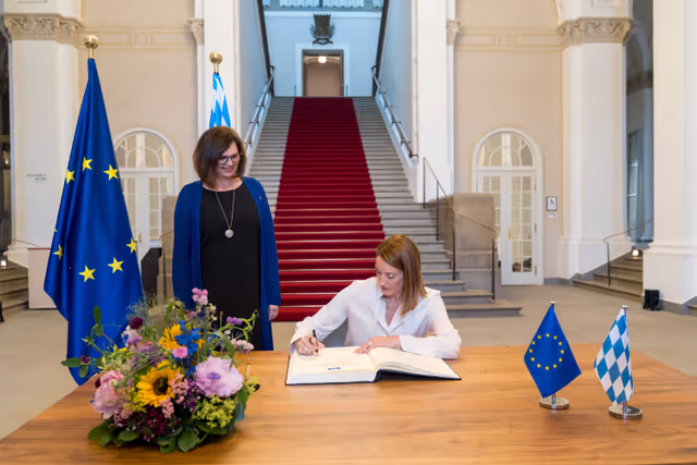 Official visit by Roberta METSOLA, EP President to Munich (Germany) - Meeting with Ilse AIGNER, President of the Parliament of the State of Bavaria (Landtag)