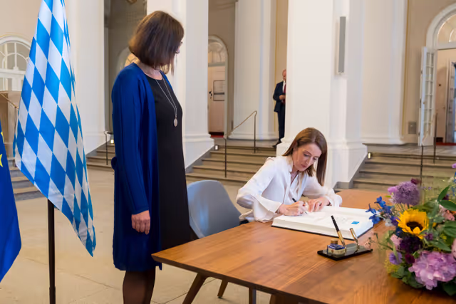 Official visit by Roberta METSOLA, EP President to Munich (Germany) - Meeting with Ilse AIGNER, President of the Parliament of the State of Bavaria (Landtag)