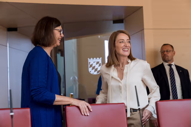 Official visit by Roberta METSOLA, EP President to Munich (Germany) - Meeting with Ilse AIGNER, President of the Parliament of the State of Bavaria (Landtag)