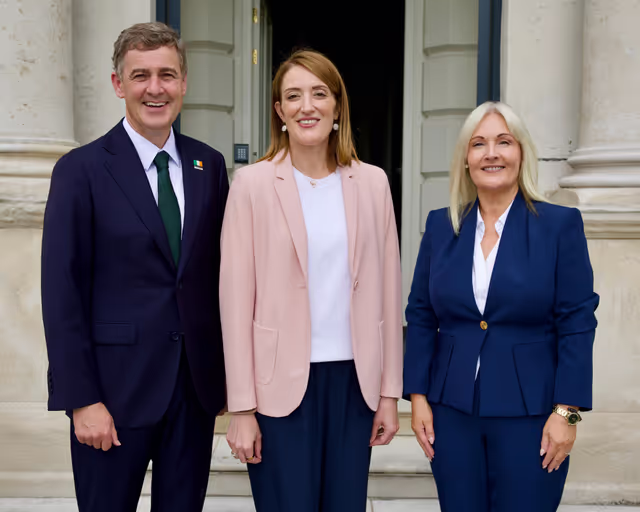 EP Conference of Presidents meets with the incoming Irish Presidency of the Council - Roberta METSOLA, EP President at the Houses of Oireachtas