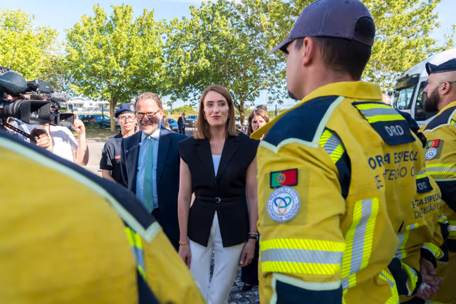 Official visit by Roberta METSOLA, EP President to Lisbon (Portugal) - Meeting with the Civil Protection & Firefighters