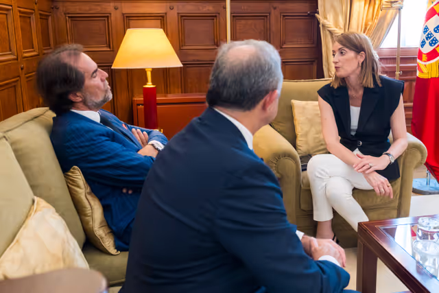 Official visit by Roberta METSOLA, EP President to Lisbon (Portugal) - Meeting with Miguel ALBUQUERQUE, President of the Regional Government of the Autonomous Region of Madeira and José Manuel BOLIEIRO, President of the Autonomous Regional Government of the Azores