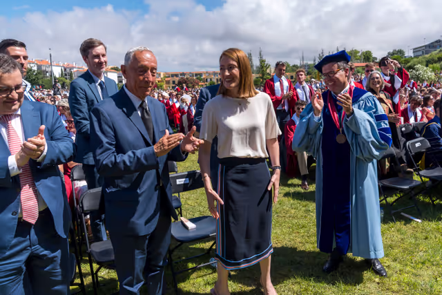 Official visit by Roberta METSOLA, EP President to Lisbon (Portugal) - Participation to the Graduation Ceremony of the NOVA School of Business & Economics