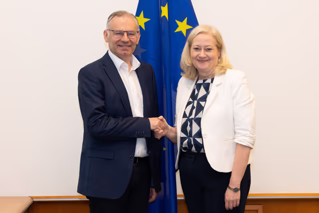 Irish Deputy Permanent Representative Cait MORAN meets with Norbert LINS, AGRI Vice-Chair