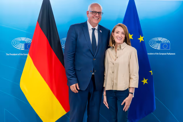 Roberta METSOLA, EP President meets with Andreas BOVENSCHULTE, President of the German Bundesrat