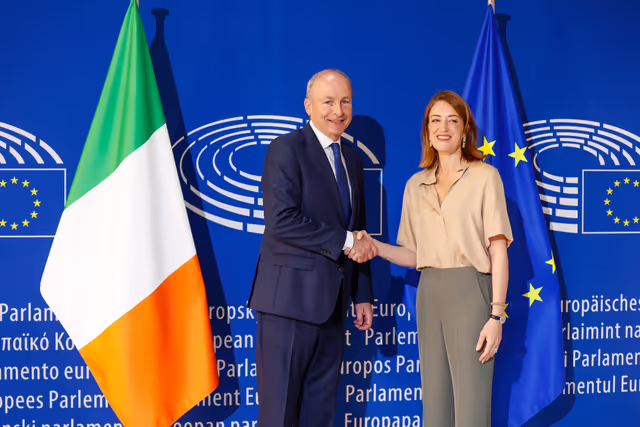 Roberta METSOLA, EP President meets with Micheál MARTIN, Irish Taoiseach