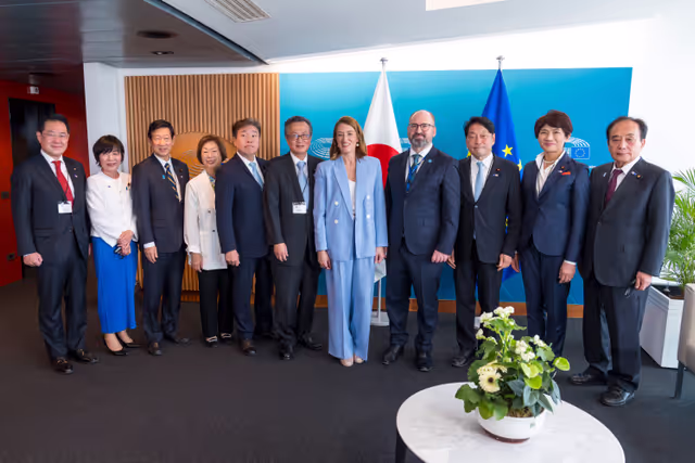 Roberta METSOLA, EP President meets with Japanese delegation