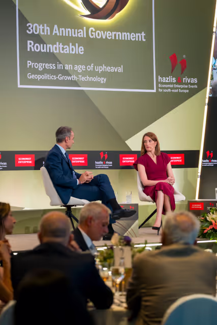 Economist’s 30th Annual Government Roundtable - Debate with the participation of Roberta METSOLA, EP President and Kyriakos MITSOTAKIS, Greek Prime Minister