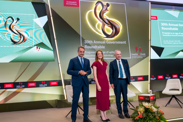 Economist’s 30th Annual Government Roundtable - Debate with the participation of Roberta METSOLA, EP President and Kyriakos MITSOTAKIS, Greek Prime Minister
