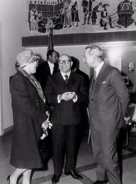 Fotagrafa 22: EP President Mario SCELBA during a group session in Strasbourg, France, November 25, 1969.